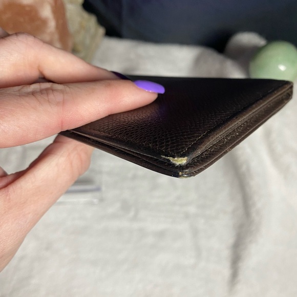 Bulgari Leather Long Wallet-Brown W/COA - Picture 11 of 12